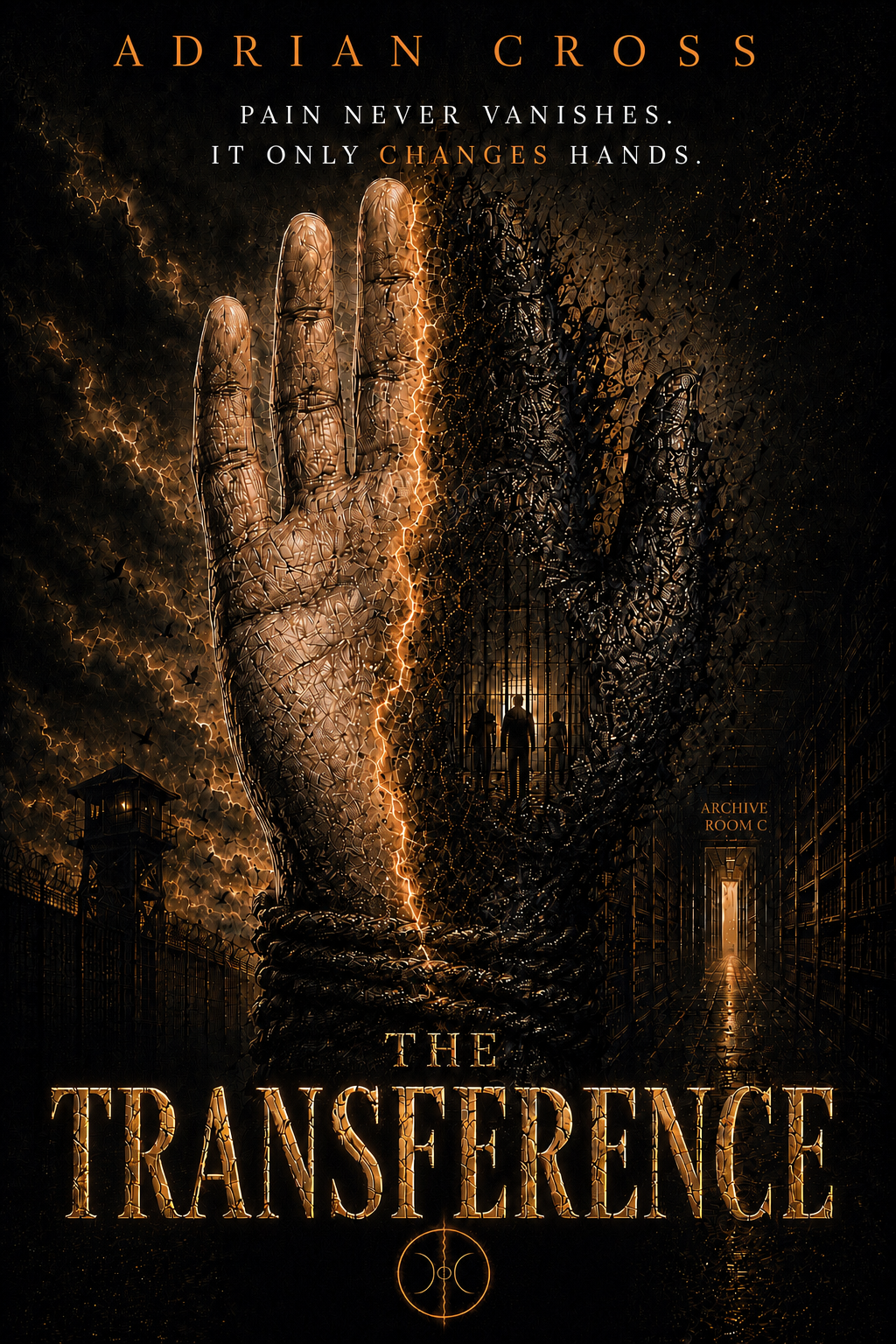 Cover of the upcoming novel The Transference